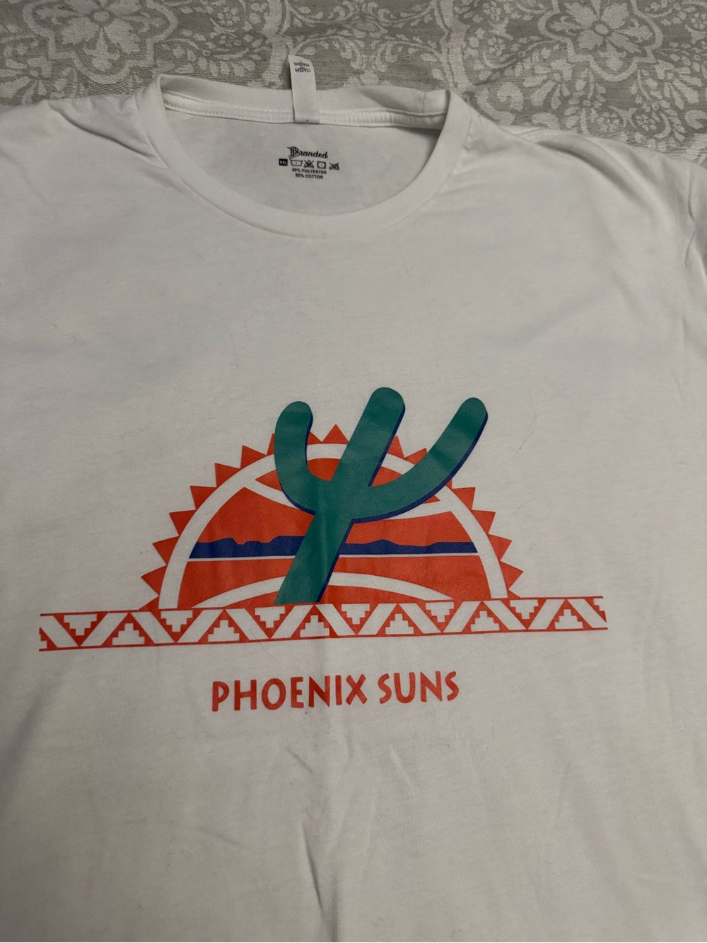 Phoenix Suns Branded Bills Southwest Cactus Graphic T-Shirt Men’s XXL NBA White